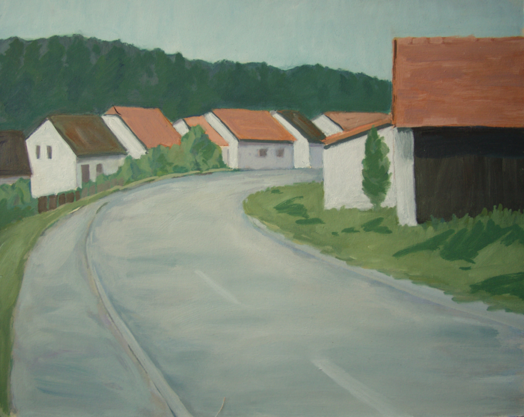 Road to Dolni Loucky, Moravia
Oil on cardboard
40 x 50 cm
€ 150